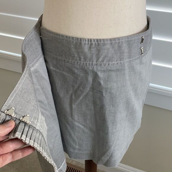 Sz 5/6 Express Stretch wrap skirt grey - Picture 7 of 8